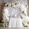 Yescom; 24 Pcs Silver Shimmer Wall Backdrop Panels 6x4 Ft Square Sequin Party Decoration for Birthday Graduation Anniversary Engagement; Category:Curtains & Backdrops; Image:5